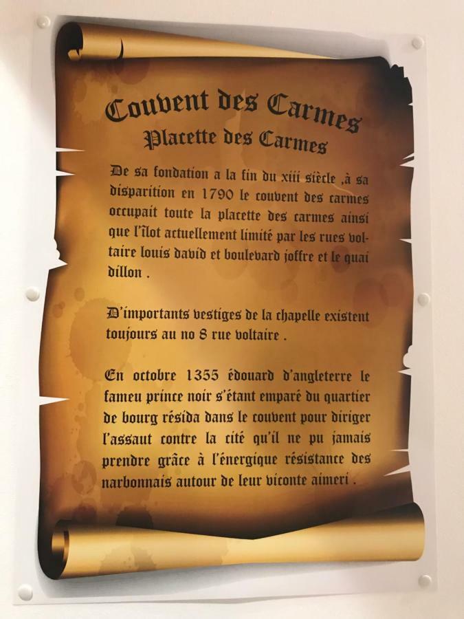 Studio Du Couvent Des Carmes Narbonne Exterior foto